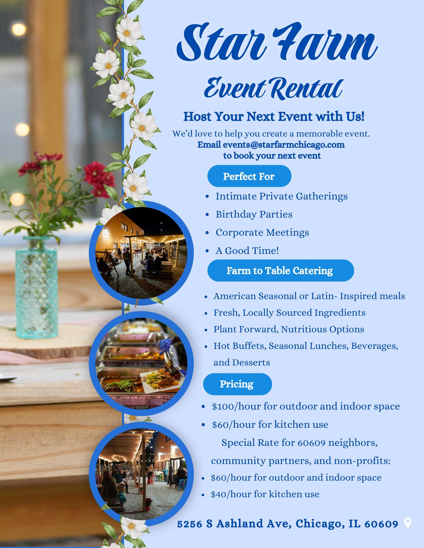 Rent Out Our Space For An Event