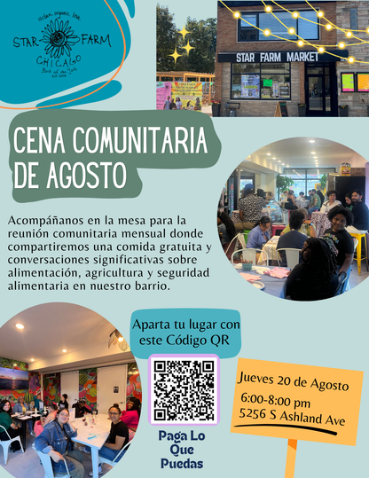 August Community Dinner Ticket (Sliding Scale)