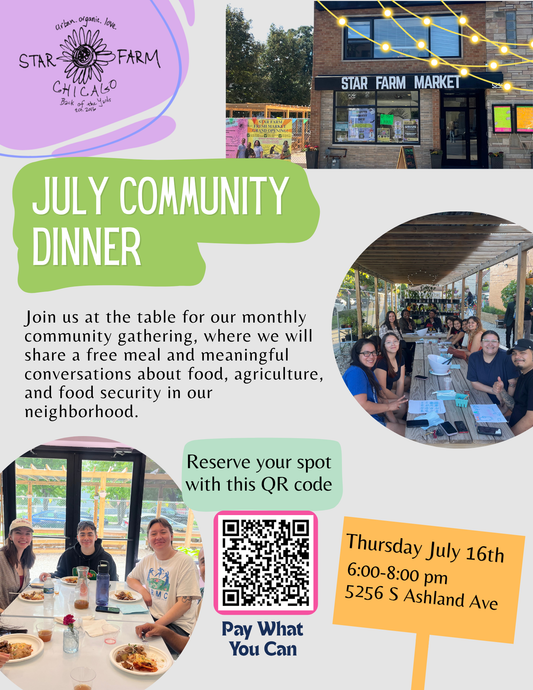 July Community Dinner Ticket (Sliding Scale)